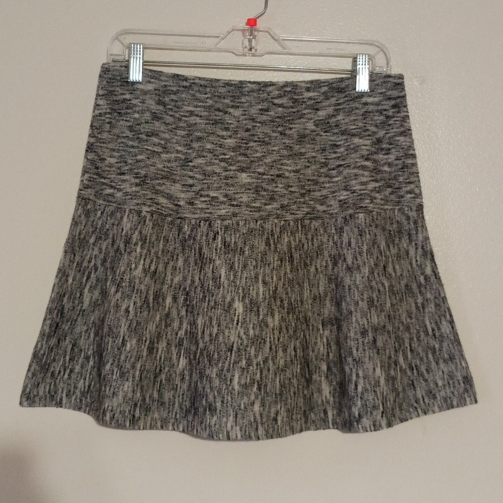 NWT Theory wool blend mini grey/white skirt retail 295.00